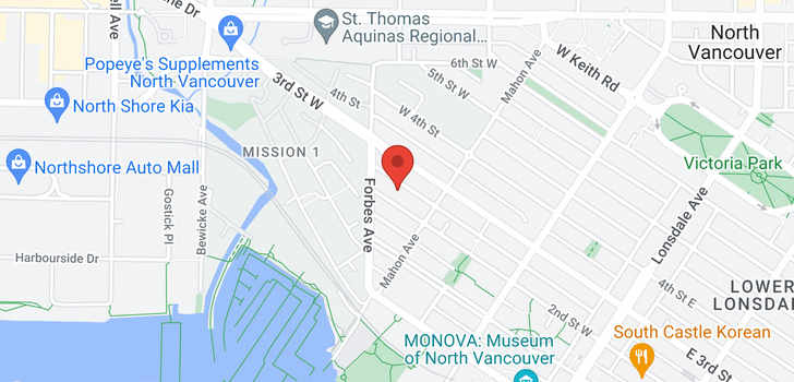 map of 104 330 W 2ND STREET